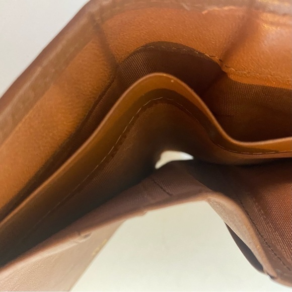 Vintage Dior Small Leather Black With Brown Trim Double Side Compact Wallet - Picture 7 of 14